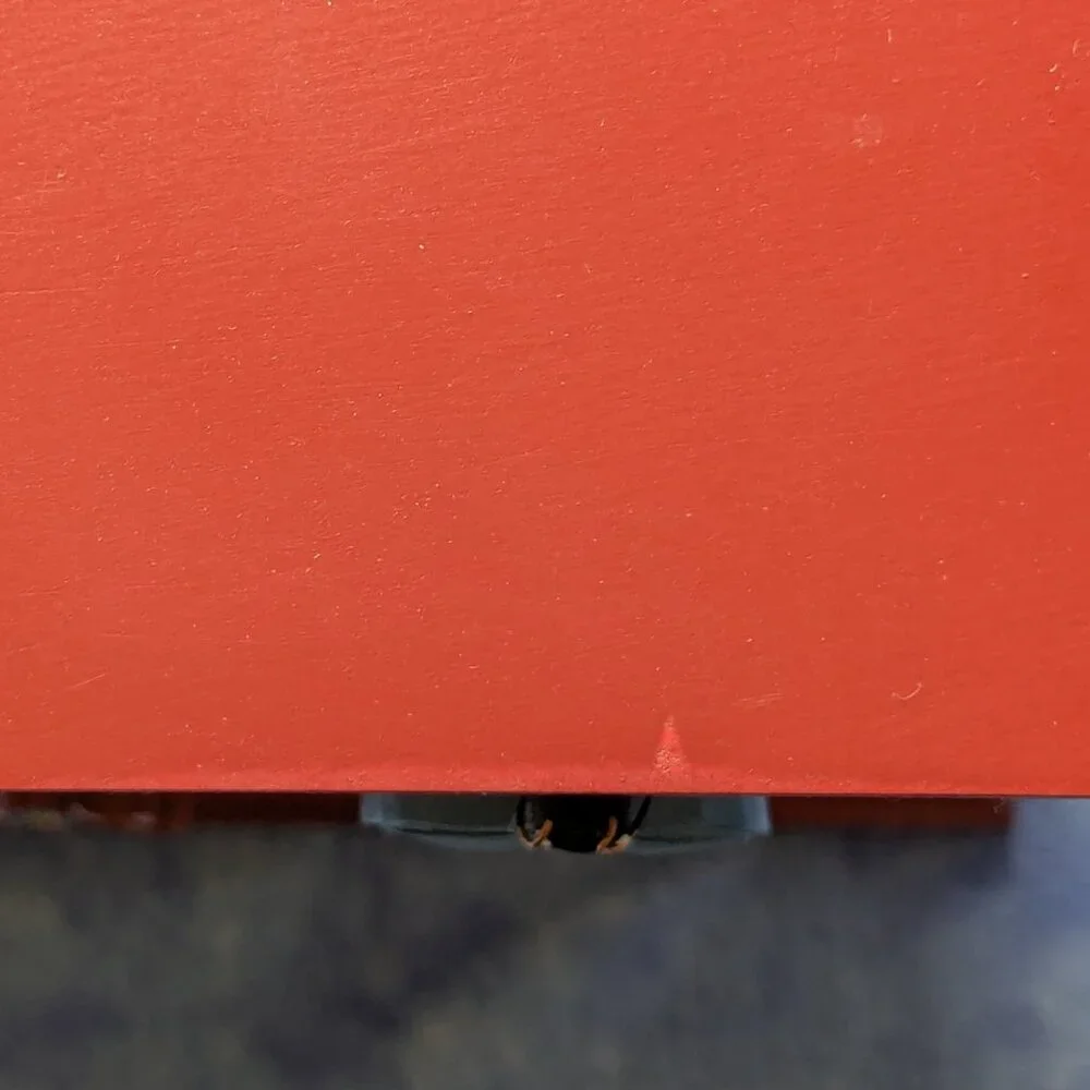 Unique painted tabletop storage